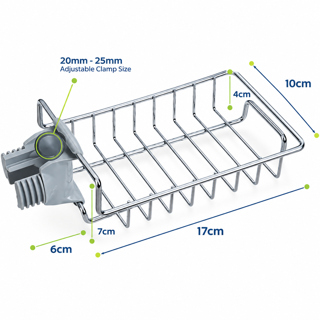Adjustable Stainless Steel Sink Organizer