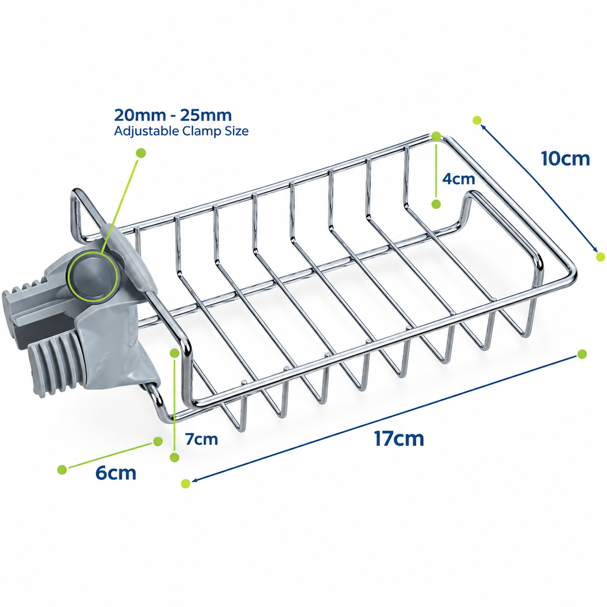 Adjustable Stainless Steel Sink Organizer