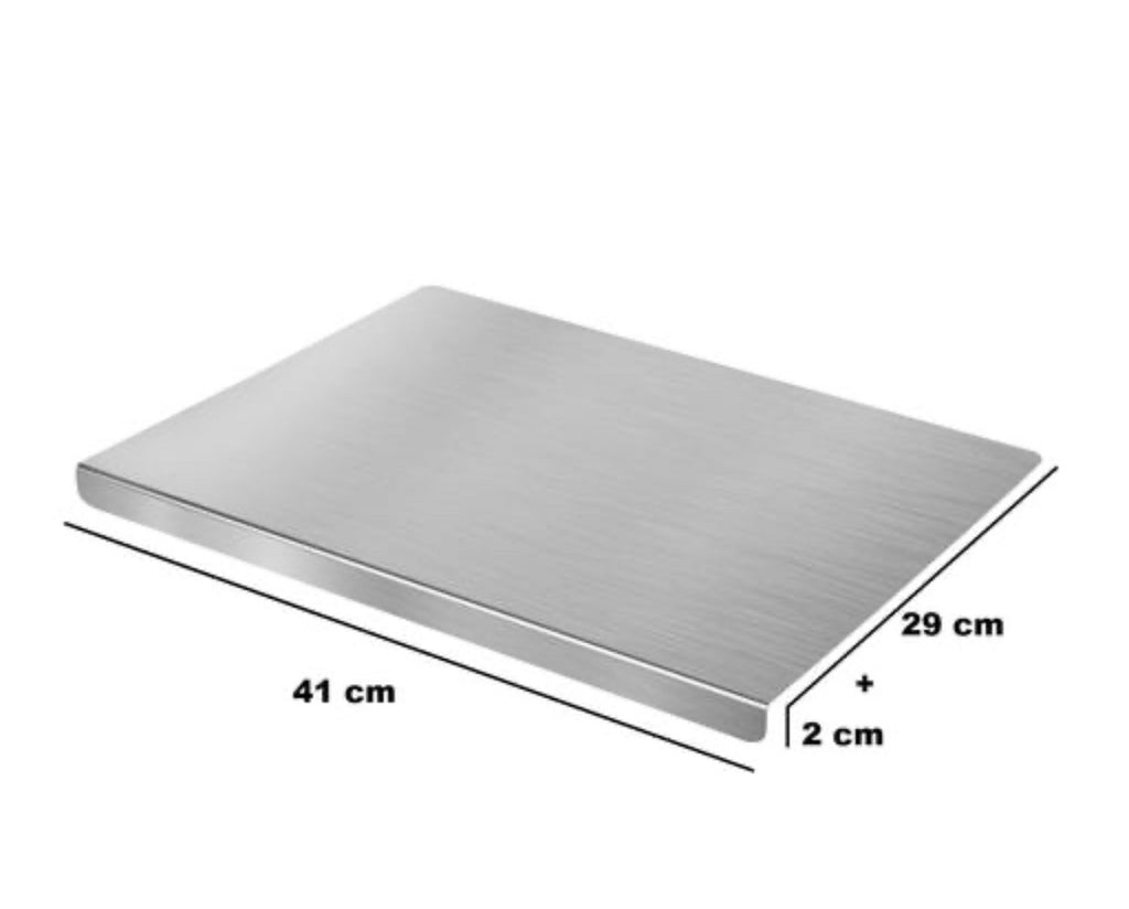 Premium Stainless Steel Chopping Board – Heavy-Duty Food Grade Cutting Board for Meat & Vegetables