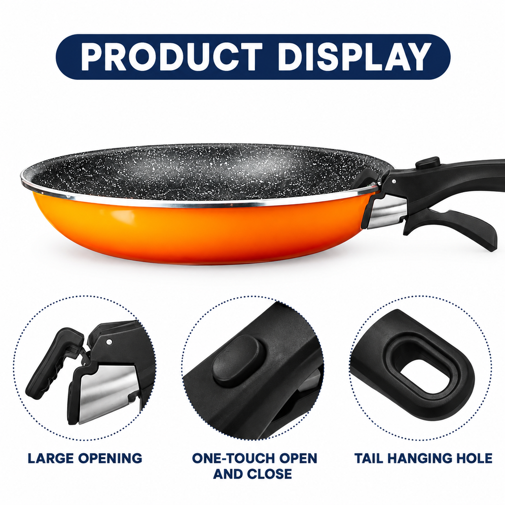 Quick-Clip Removable Cookware Handle